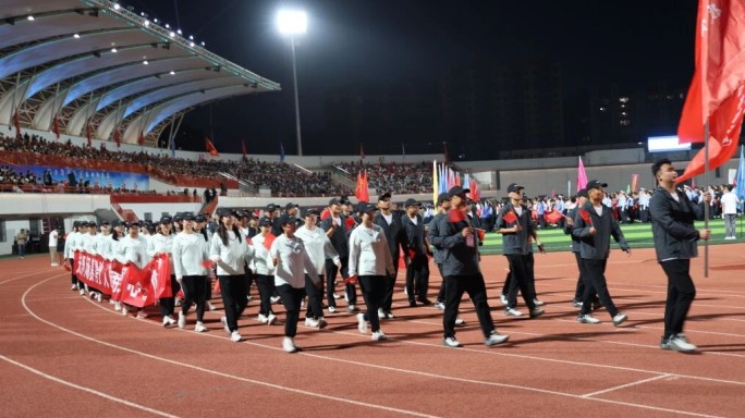 團結拼搏 勇往直前丨景泰縣第五屆運動會開幕，壽鹿實業集團公司精彩亮相